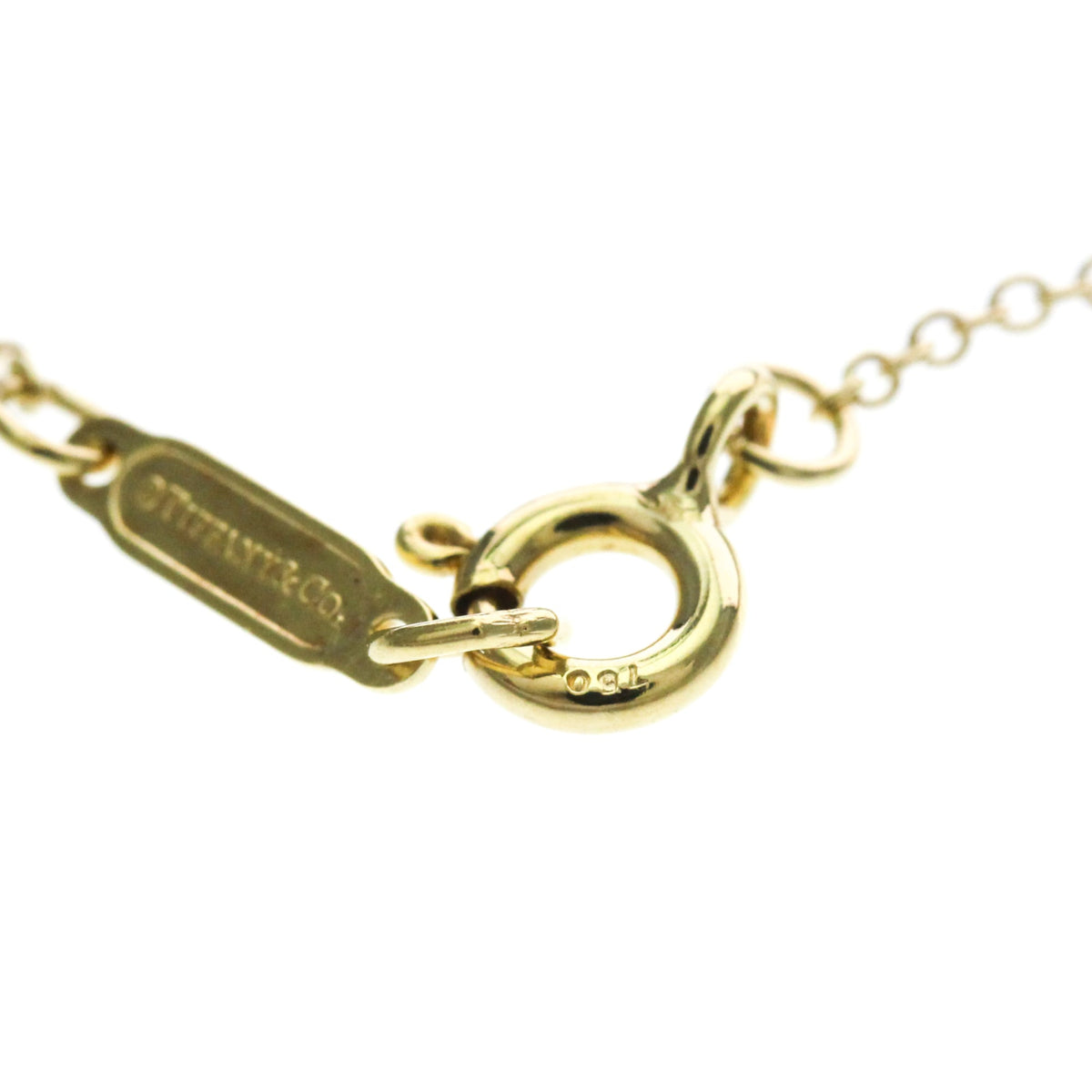 Tiffany & Co. Bow Pendant 18K Yellow Gold Gold Yellow_Gold Necklace Jewelry (Pre-Owned)