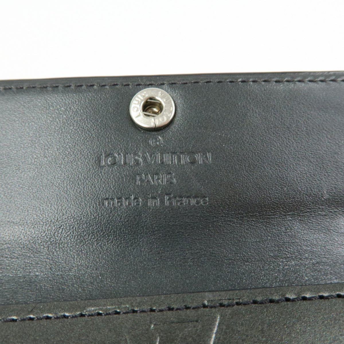Louis Vuitton Ludlow Vernis Gray Leather Wallets Accessory (Pre-Owned)