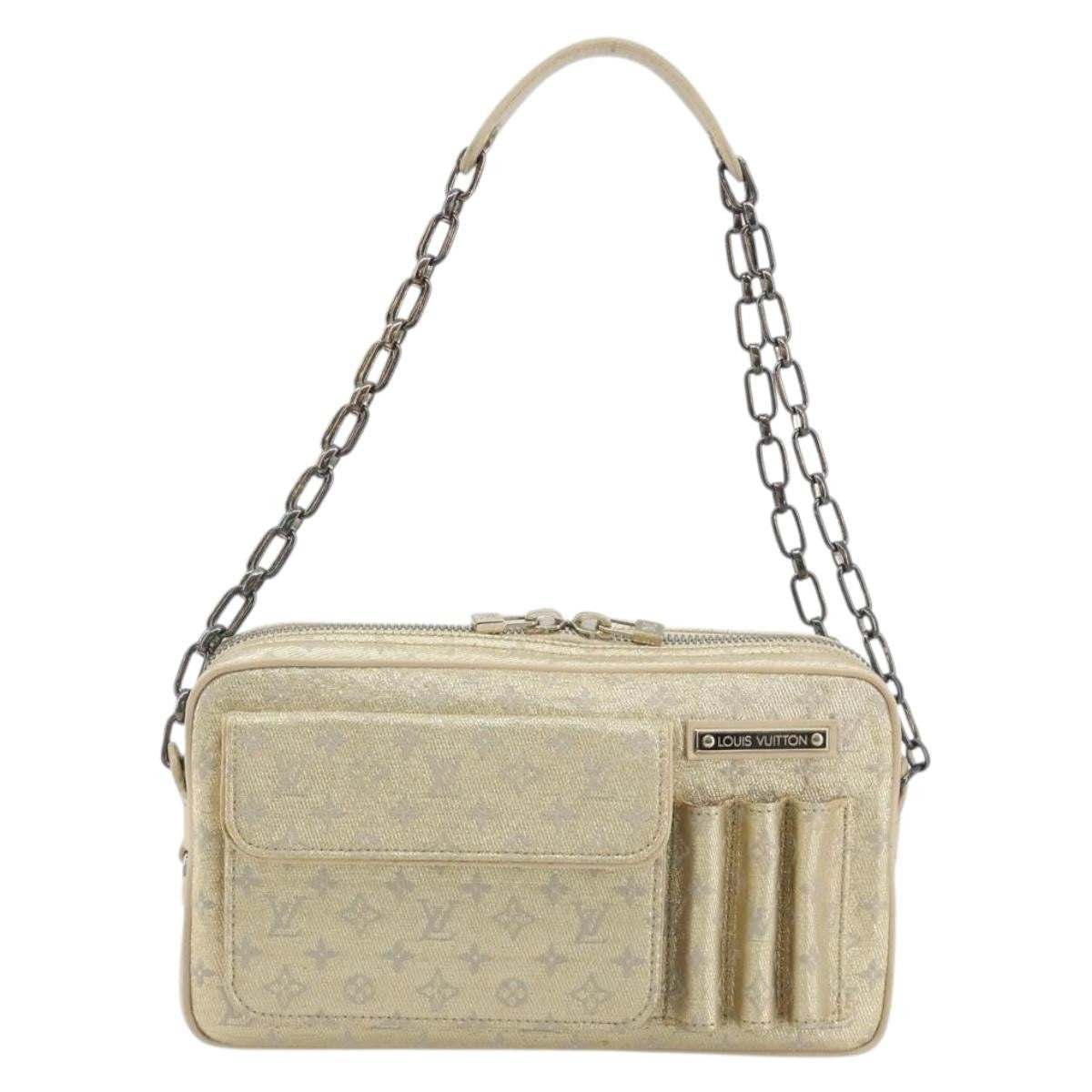 Louis Vuitton Mckenna Mini Lin Gold Canvas Shoulder Bag Bag (Pre-Owned)