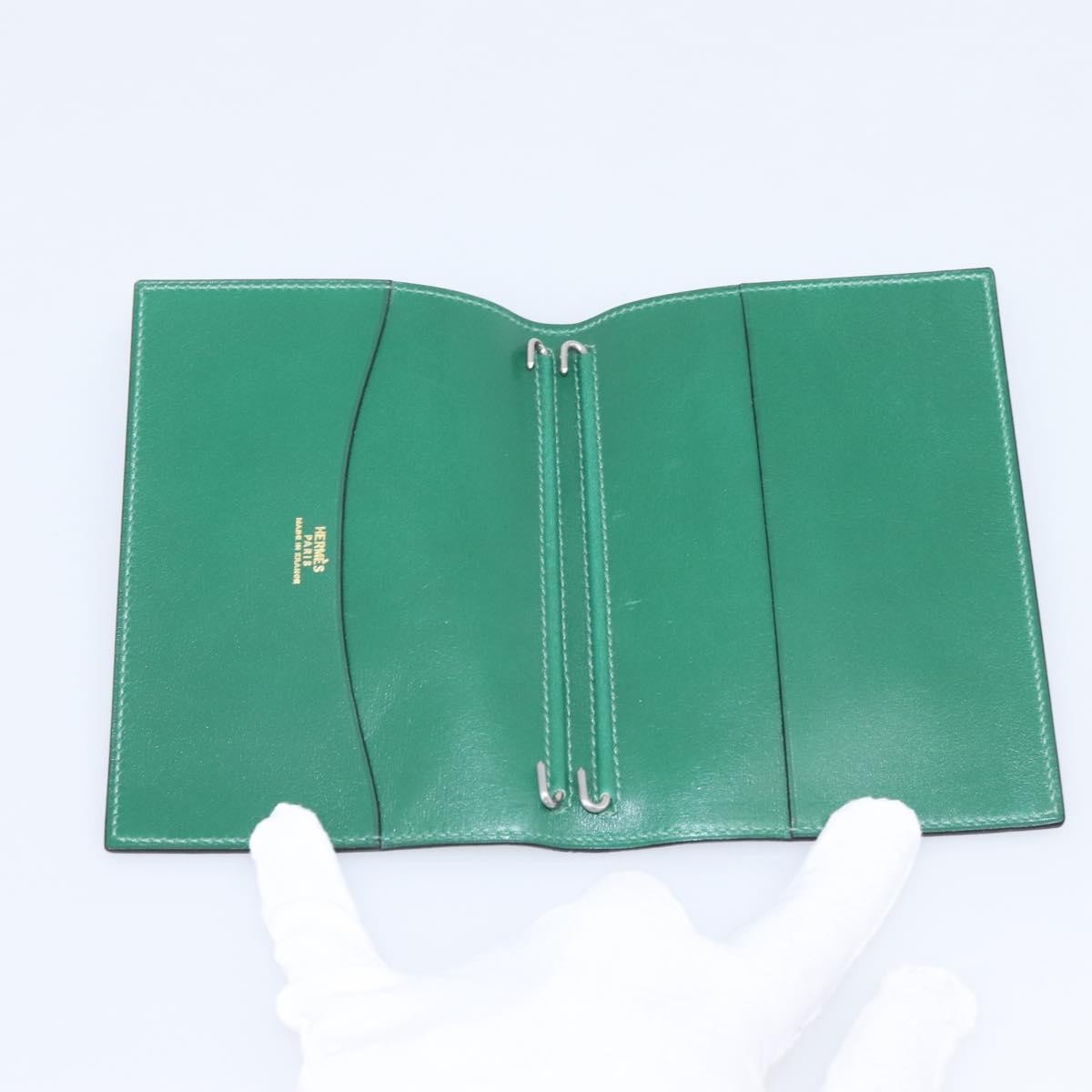 Hermes Simple Agenda Cover Leather Black Leather Briefcase Bag (Pre-Owned)
