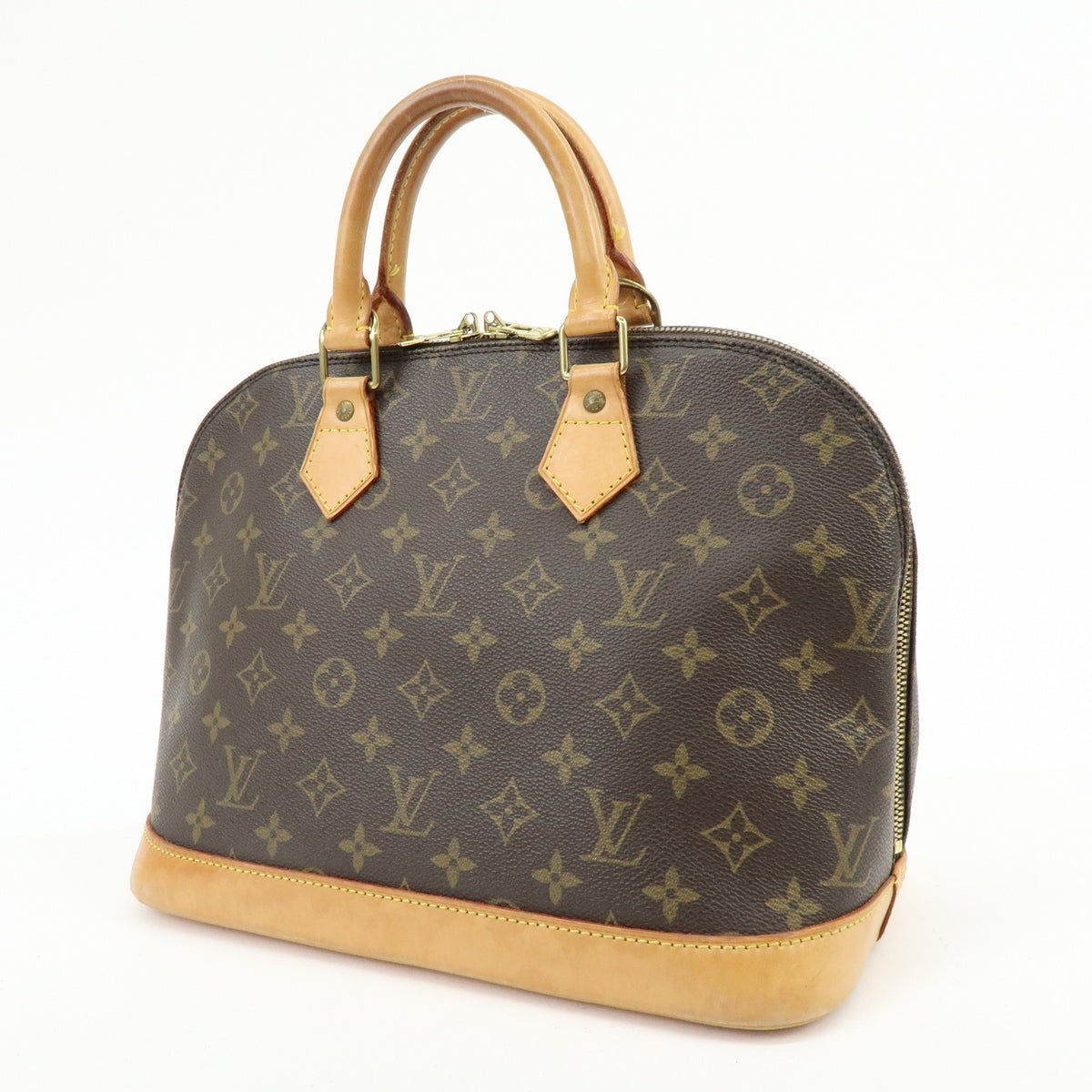 Louis Vuitton Alma Monogram Canvas Brown Canvas Handbag (Pre-Owned)