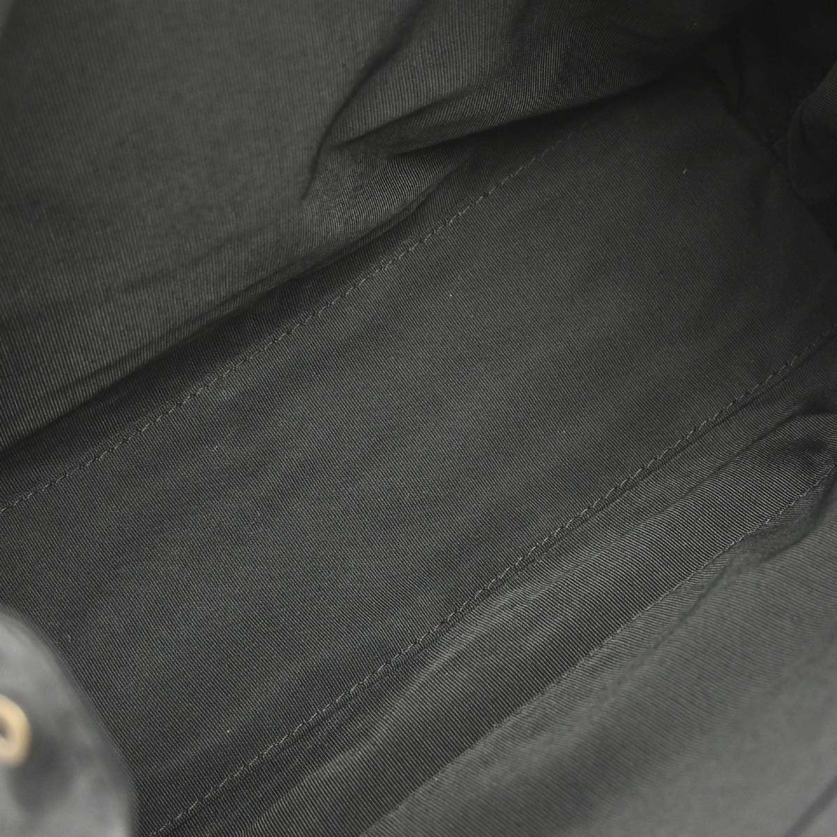 Chanel Surpique Zip Around Satchel Quilted Leather Black Leather Handbag (Pre-Owned)