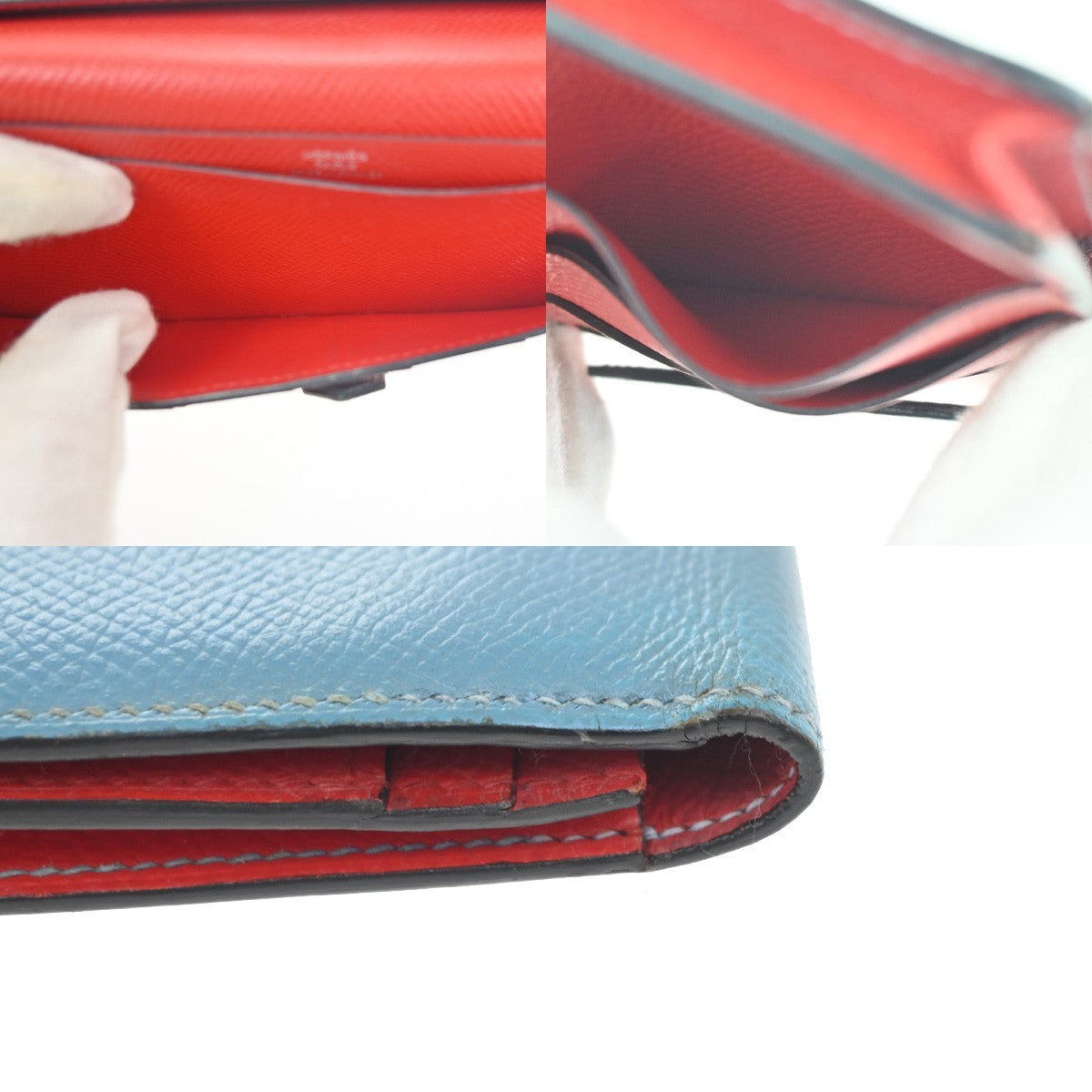 Hermes Bearn Epsom Multicolour Leather Wallets Accessory (Pre-Owned)