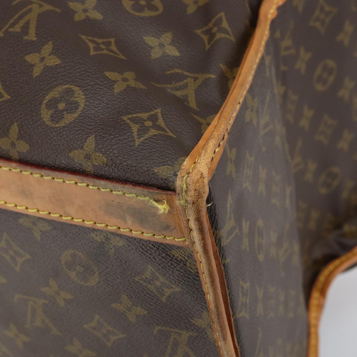 Louis Vuitton Dog Carrier Monogram Canvas Brown Canvas Travel Bag Bag (Pre-Owned)