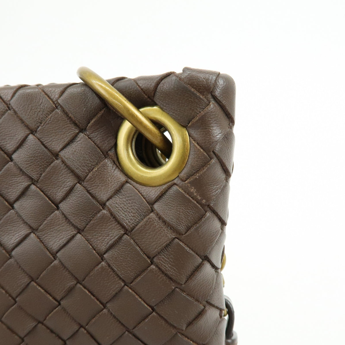 Bottega Veneta Shoulder Intrecciato Nappa Brown Leather Shoulder Bag Bag (Pre-Owned)