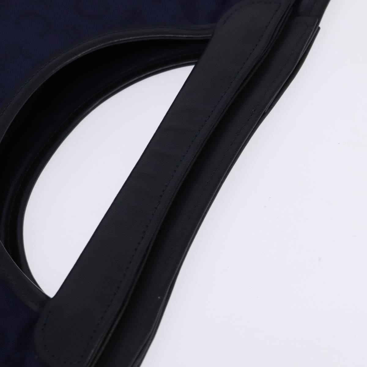 Celine C Sulky Canvas Navy Canvas Handbag (Pre-Owned)