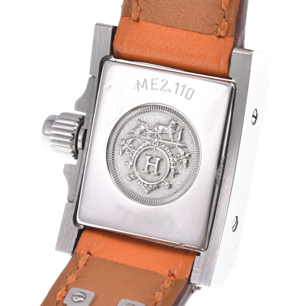 Hermes Medor Quartz Metal And Leather Watch (Pre-Owned)