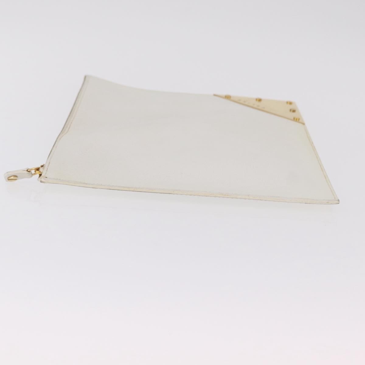 Celine Clutch Leather White Leather Clutche & Pouche Bag (Pre-Owned)