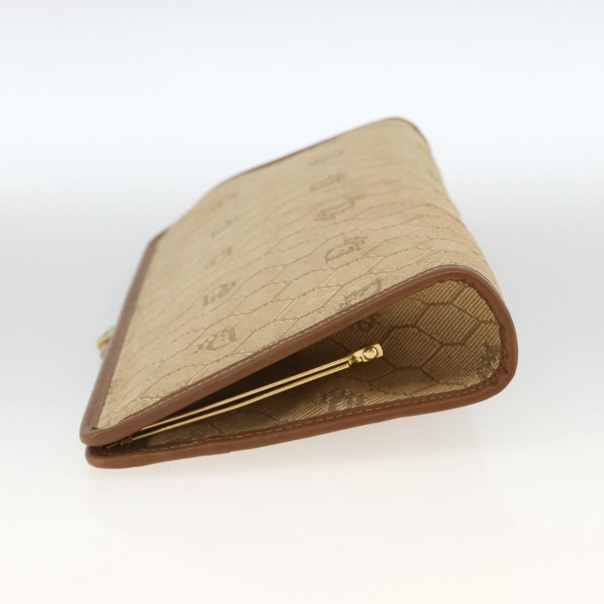 Christian Dior Vintage Honeycomb Clutch Canvas Beige Canvas Clutche & Pouche Bag (Pre-Owned)