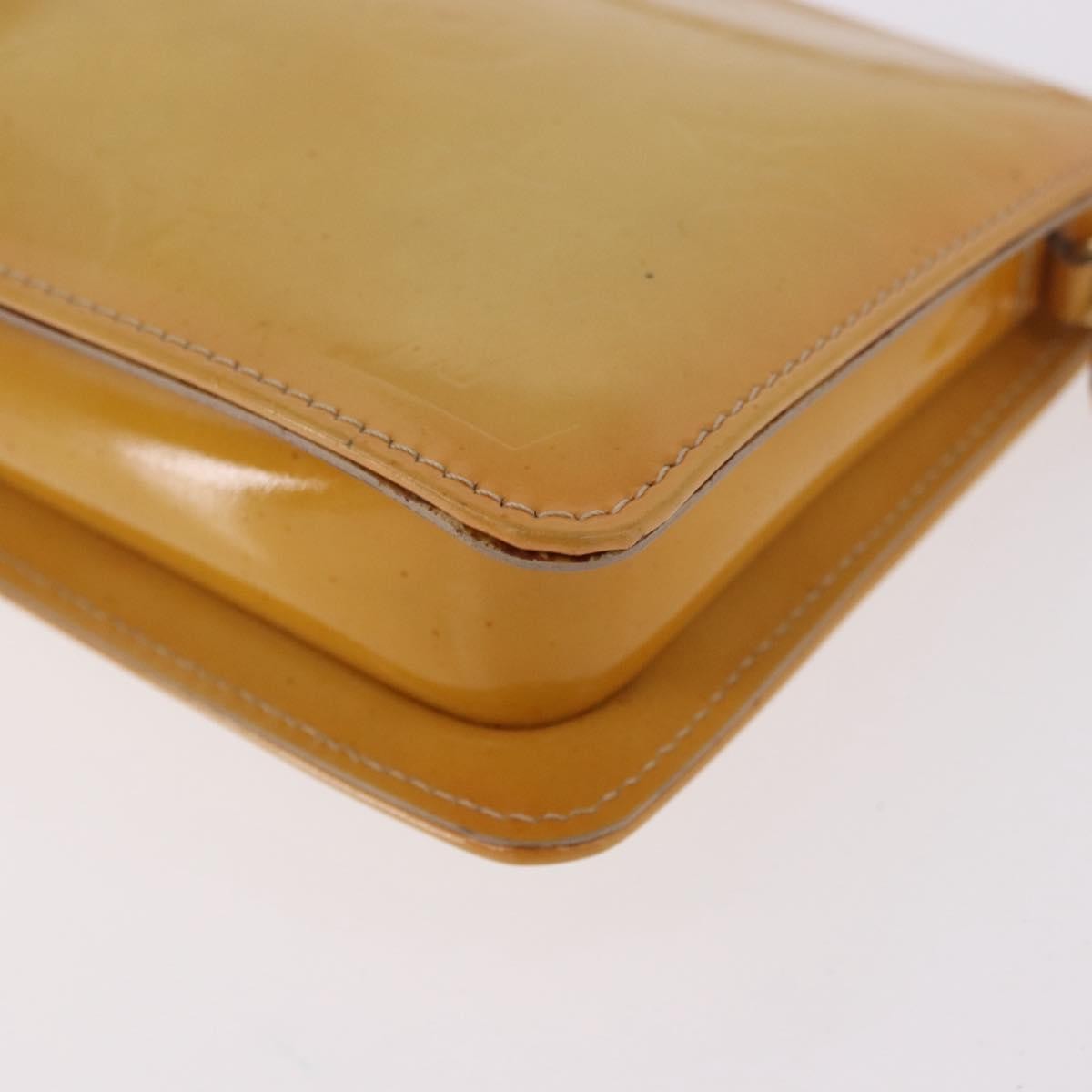 Louis Vuitton Lexington Pochette Patent Leather Beige Patent_Leather Clutche & Pouche Bag (Pre-Owned)