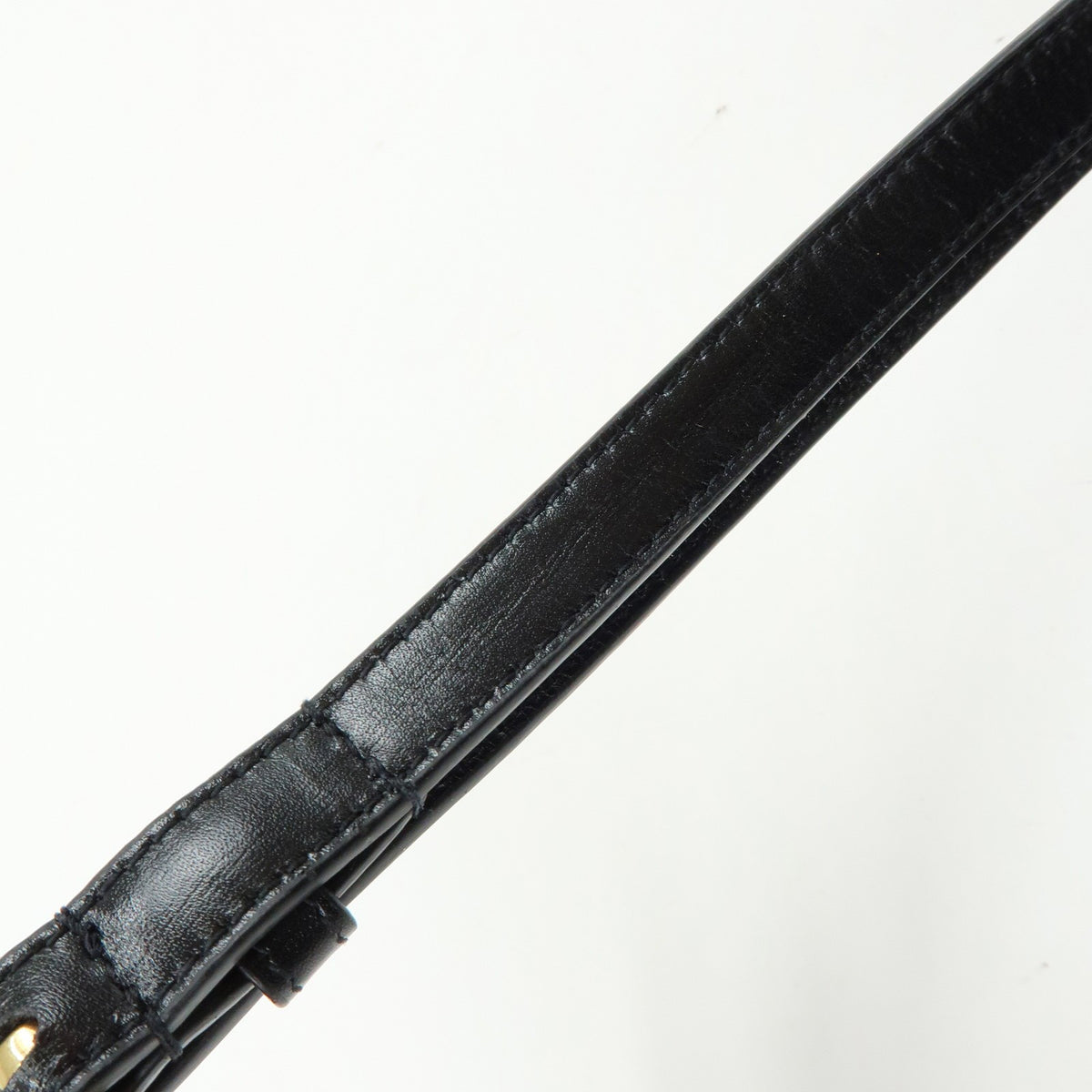 Saint Laurent Paris Chain Leather Black Leather Crossbody Bag Bag (Pre-Owned)