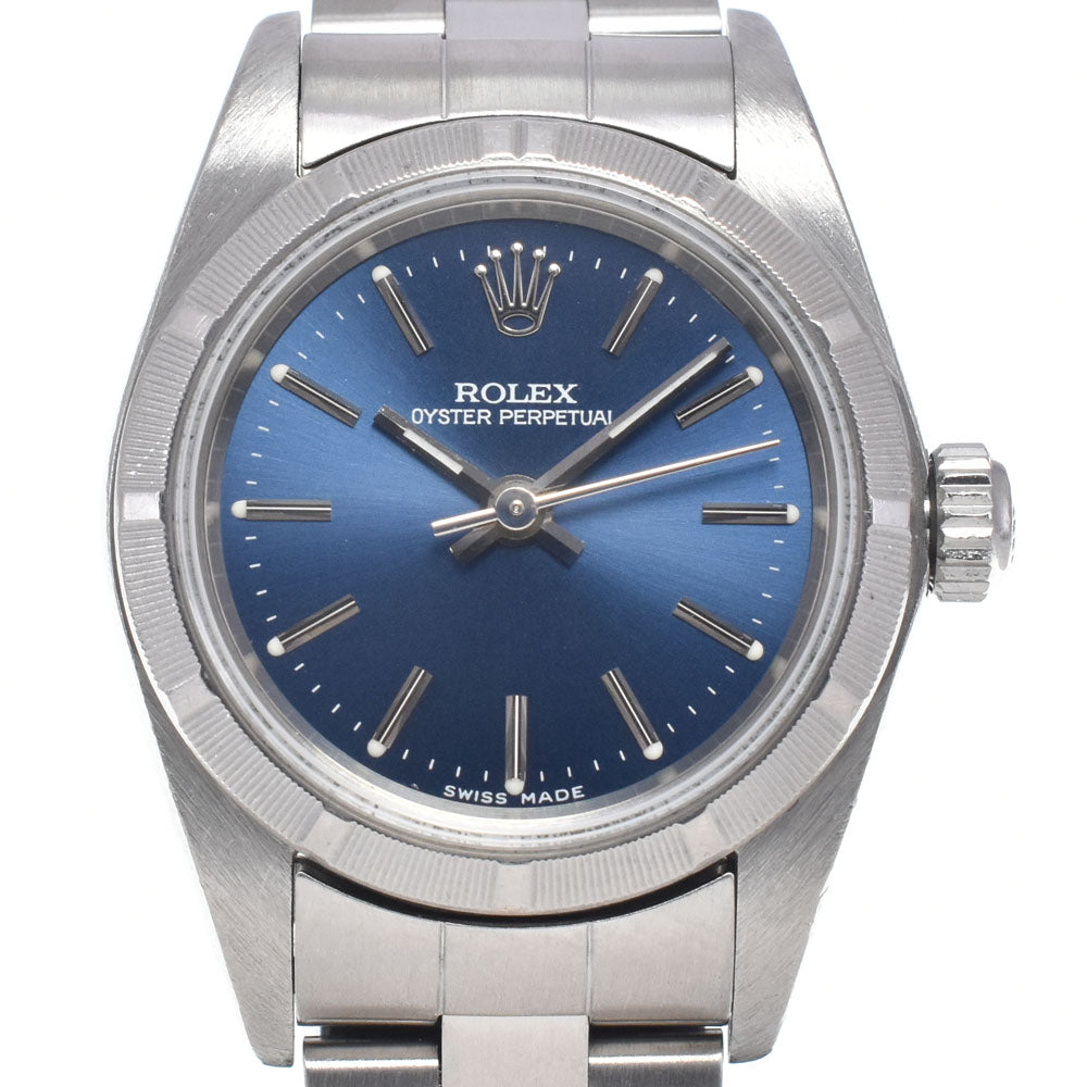 Rolex Oyster Perpetual Automatic Stainless Steel And Yellow Gold With Diamond Markers Watch (Pre-Owned)
