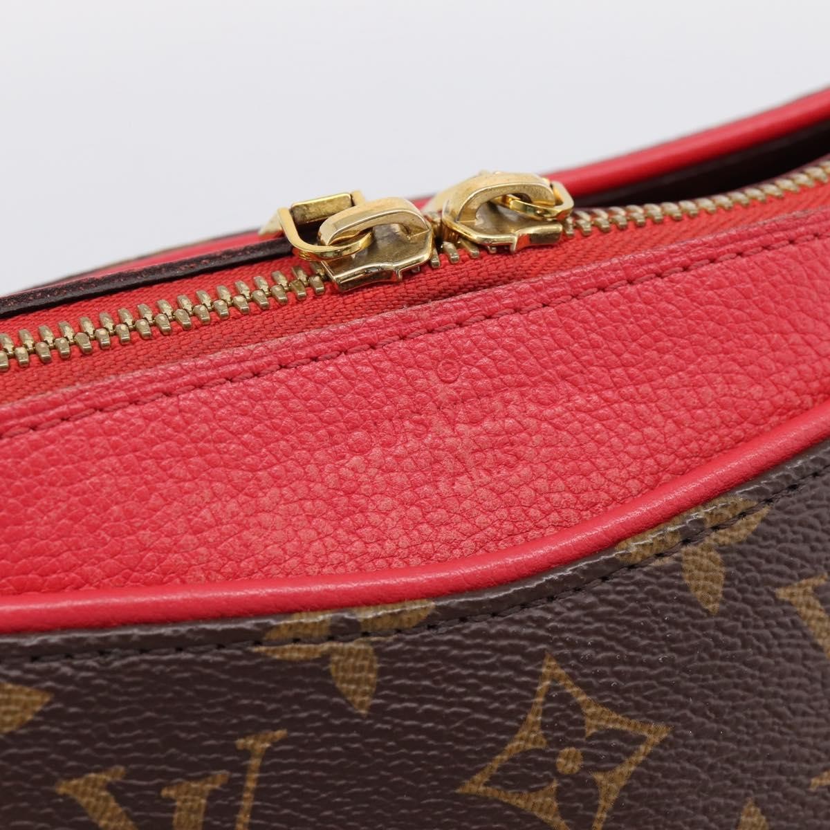 Louis Vuitton Pallas Monogram Canvas With Leather Brown Canvas Tote Bag Bag (Pre-Owned)