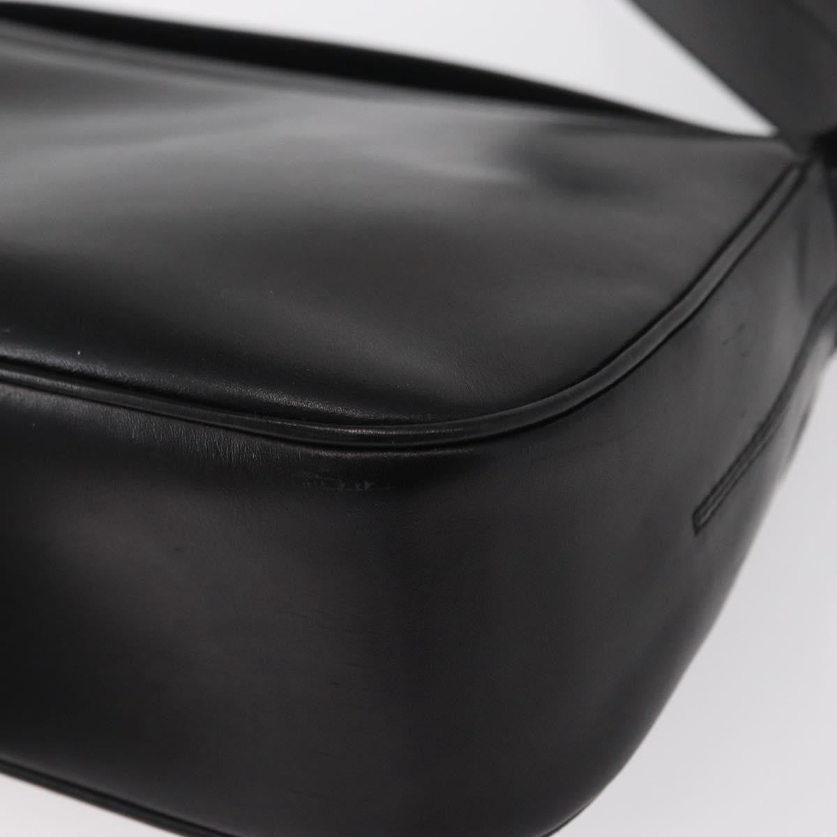 Salvatore Ferragamo Vala Leather Black Leather Shoulder Bag Bag (Pre-Owned)