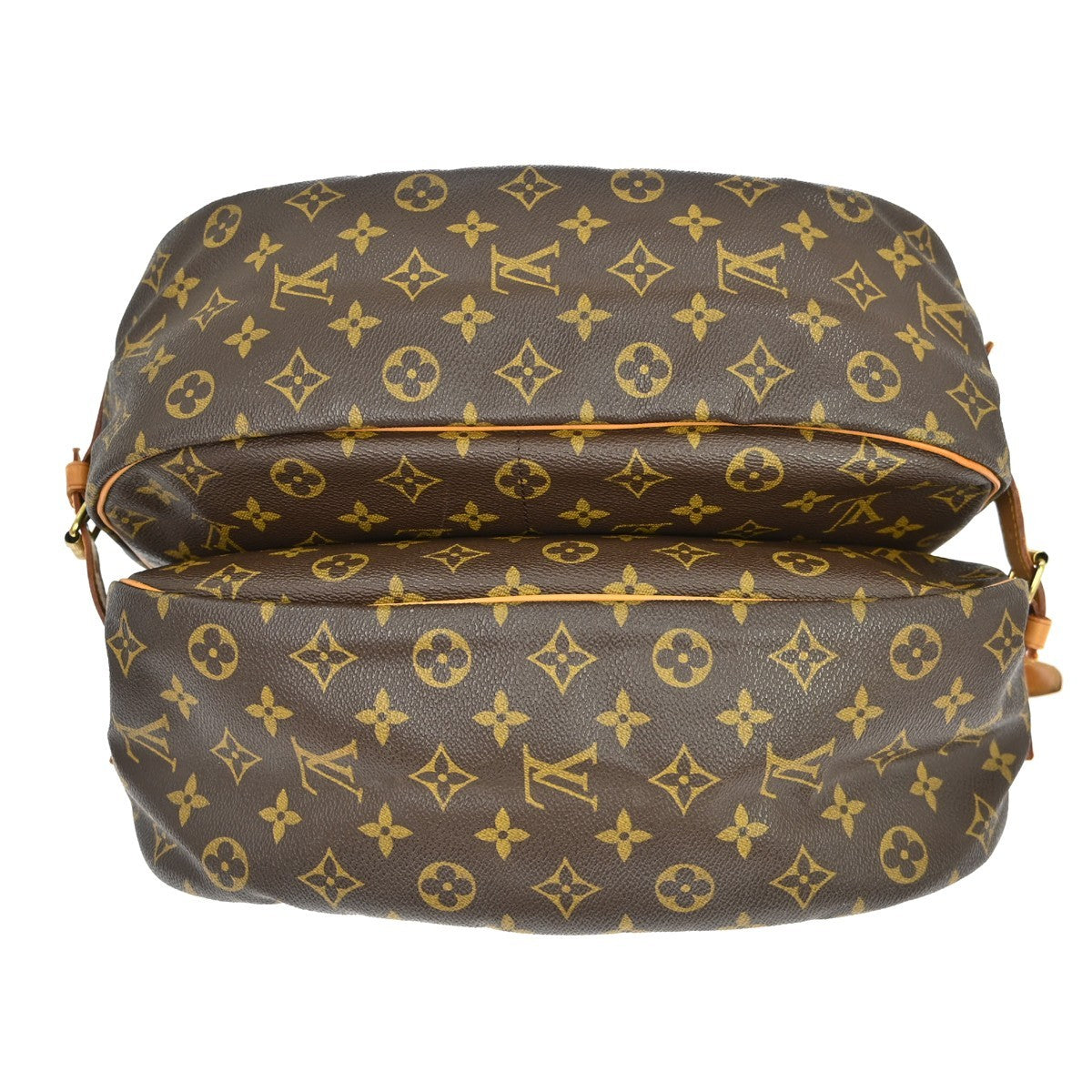 Louis Vuitton Saumur Monogram Canvas Brown Canvas Shoulder Bag Bag (Pre-Owned)