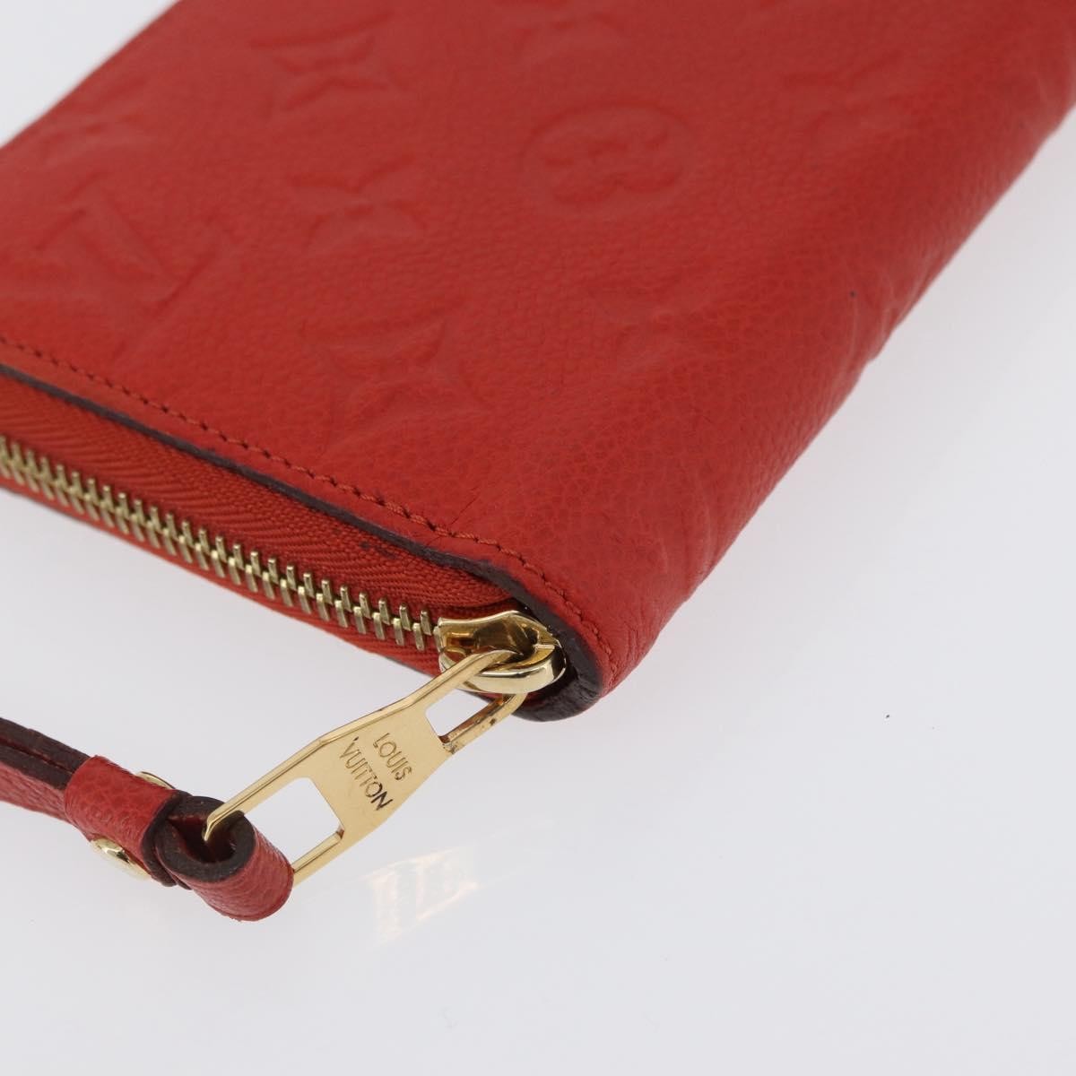 Louis Vuitton Portefeuille Zippy Monogramme Empreinte Monogramme Empreinte Orange Leather Wallets Accessory (Pre-Owned)