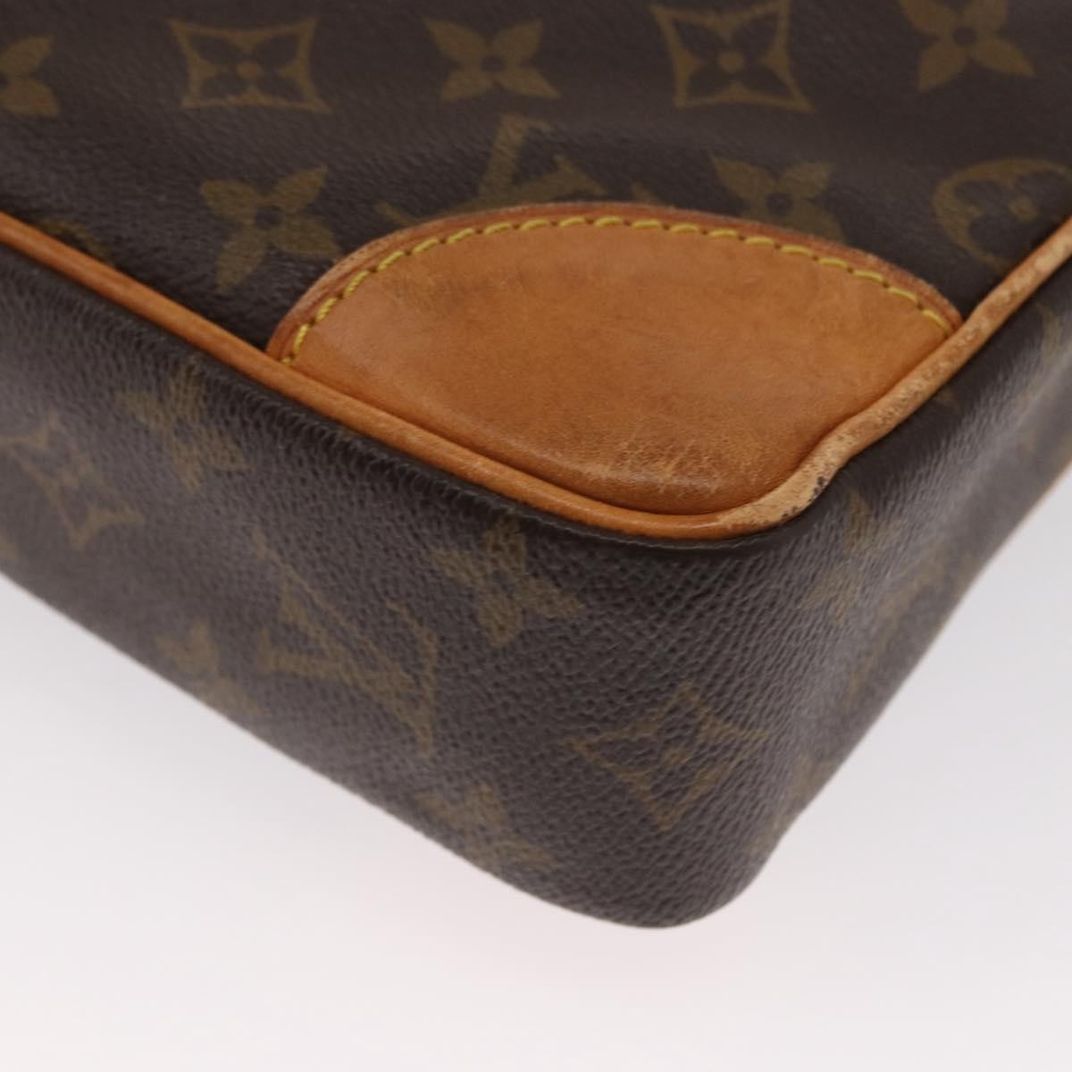Louis Vuitton Porte-Documents Voyage Macassar Monogram Canvas Brown Canvas Briefcase Bag (Pre-Owned)