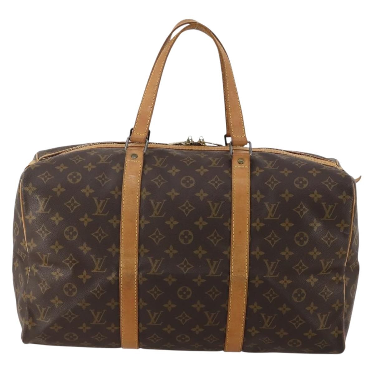 Louis Vuitton Sac Souple Monogram Canvas Brown Canvas Travel Bag Bag (Pre-Owned)