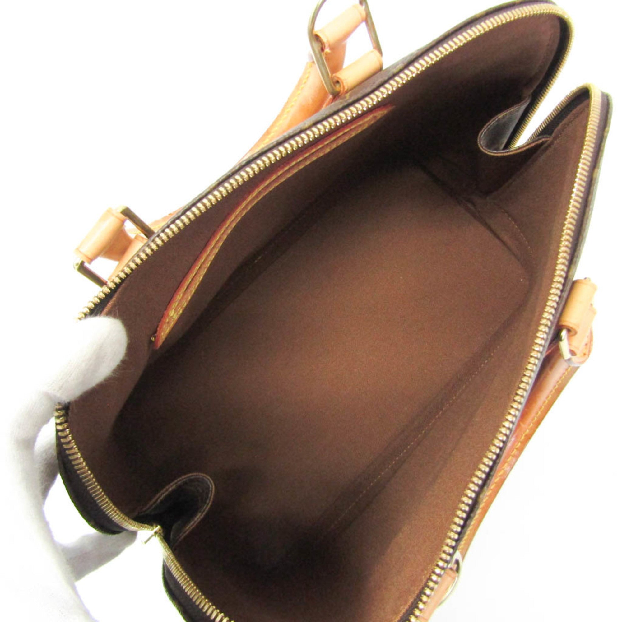 Louis Vuitton Alma Monogram Canvas Brown Canvas Handbag (Pre-Owned)
