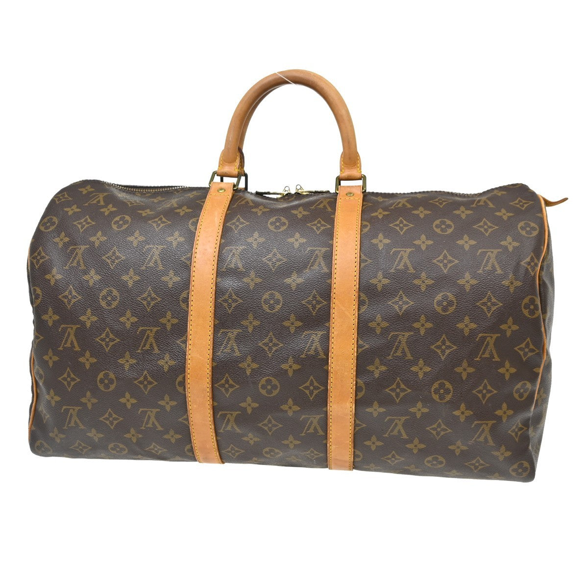 Louis Vuitton Keepall Monogram Canvas Brown Canvas Travel Bag Bag (Pre-Owned)