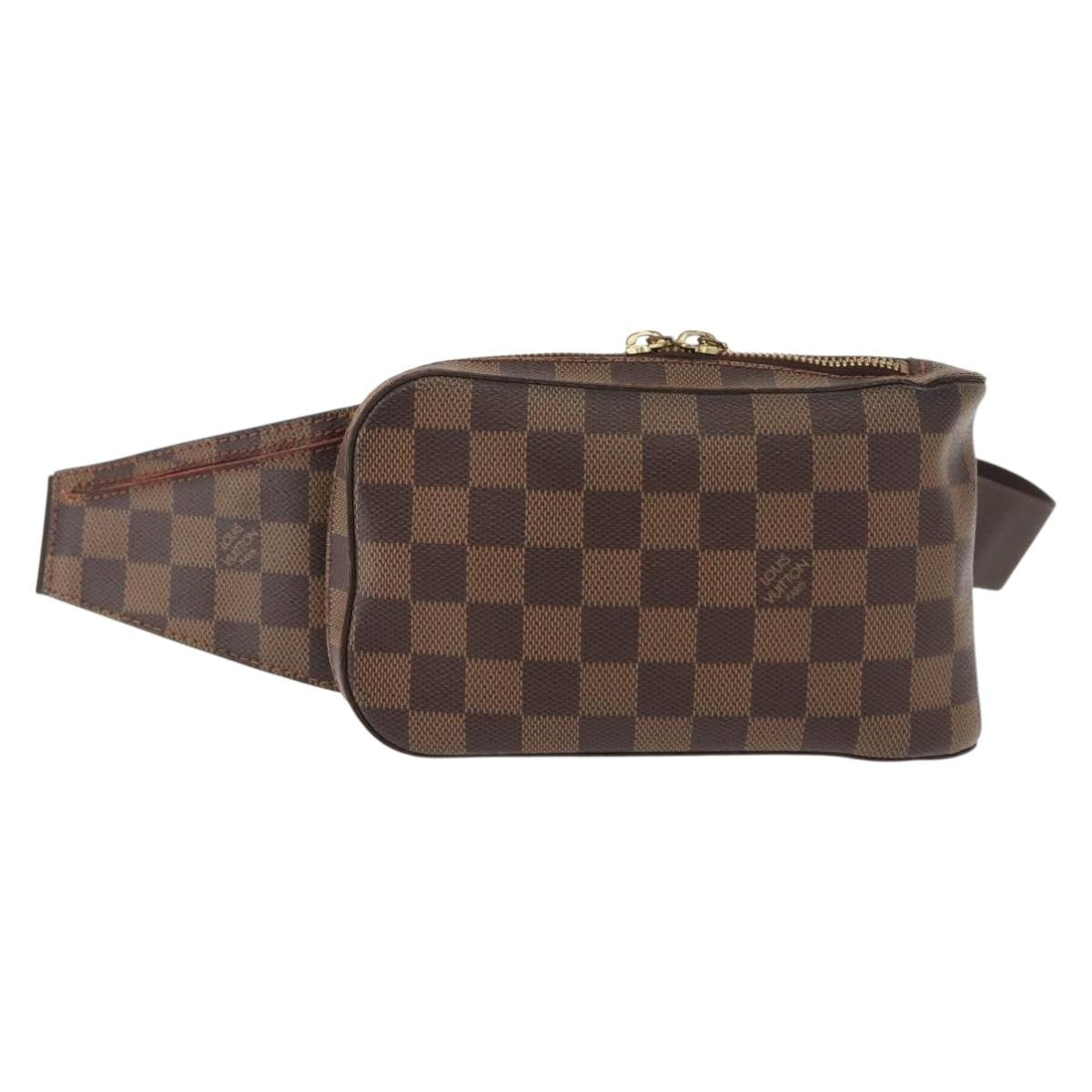 Louis Vuitton Geronimos Waist Damier Ebene Brown Canvas Shoulder Bag Bag (Pre-Owned)