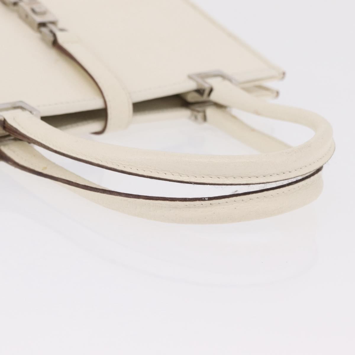 Gucci Jackie Soft Leather White Leather Tote Bag Bag (Pre-Owned)