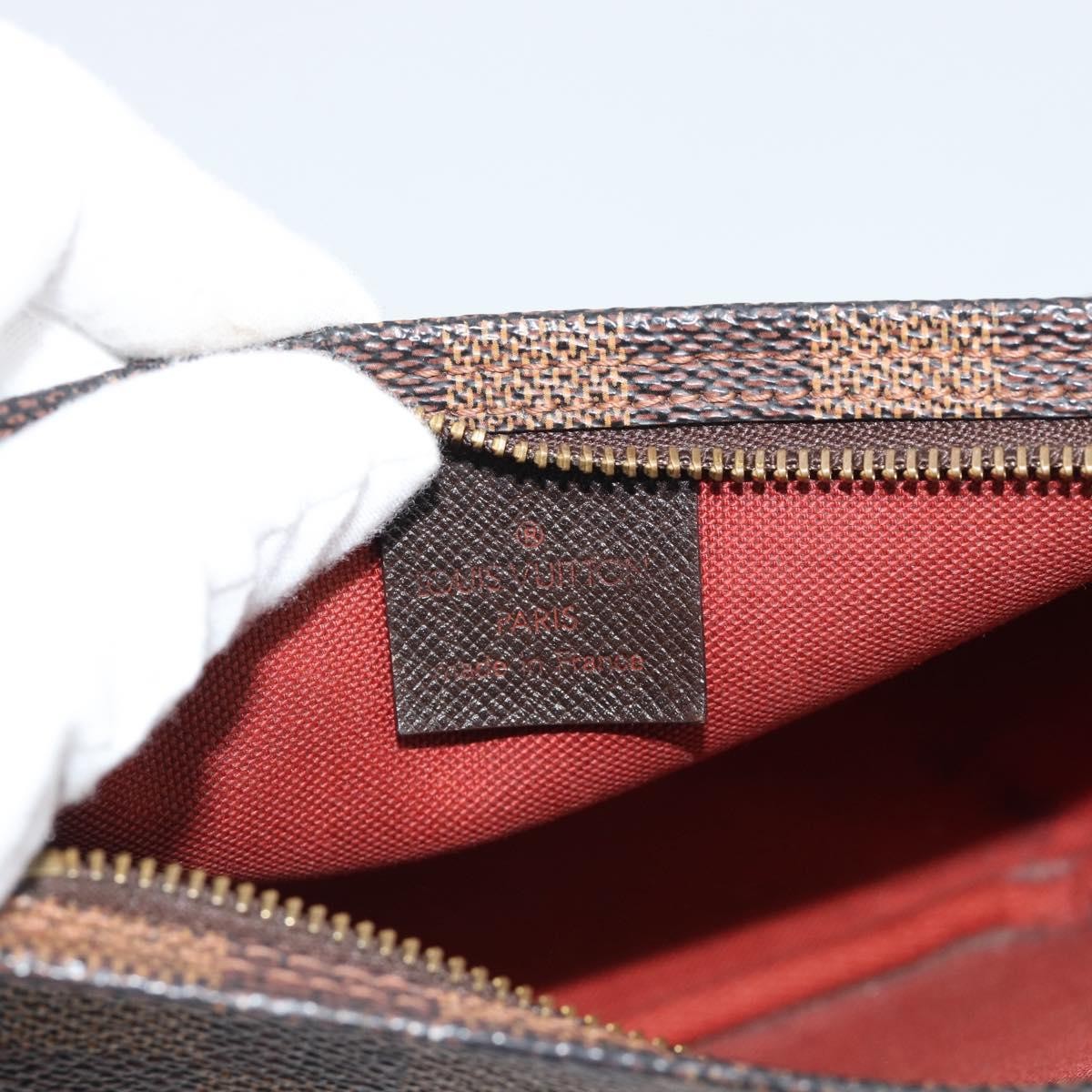 Louis Vuitton Trousse Make Up Damier Canvas Brown Canvas Clutche & Pouche Bag (Pre-Owned)