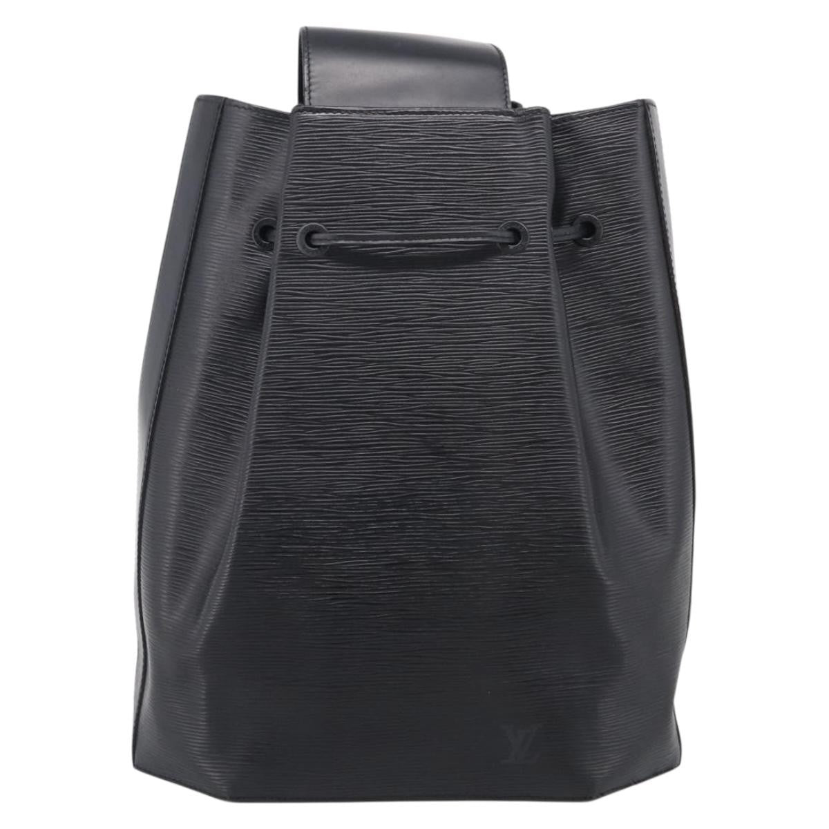 Louis Vuitton Sac A Dos Drawstring Epi Leather Black Leather Backpack Bag (Pre-Owned)