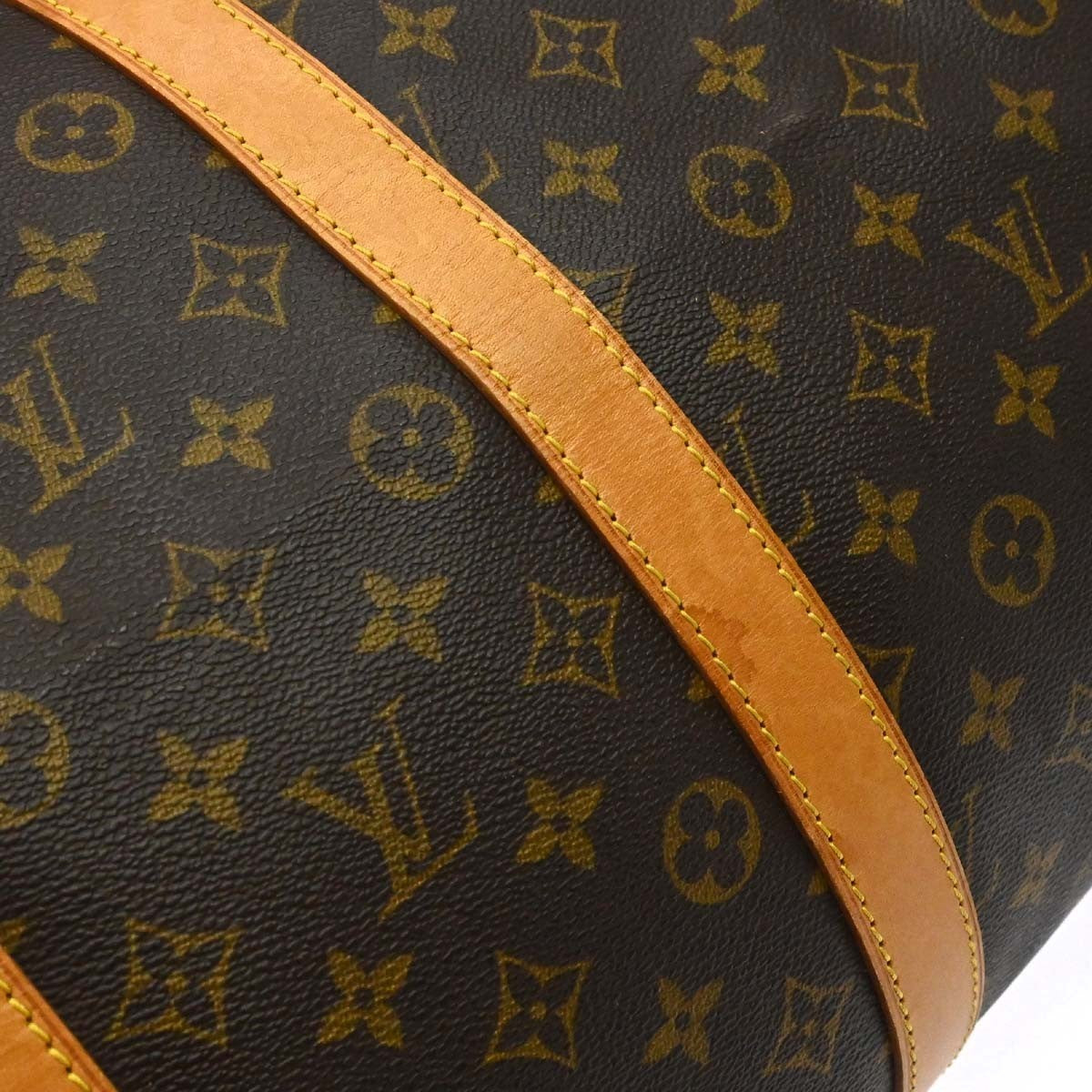 Louis Vuitton Keepall Monogram Canvas Brown Canvas Travel Bag Bag (Pre-Owned)