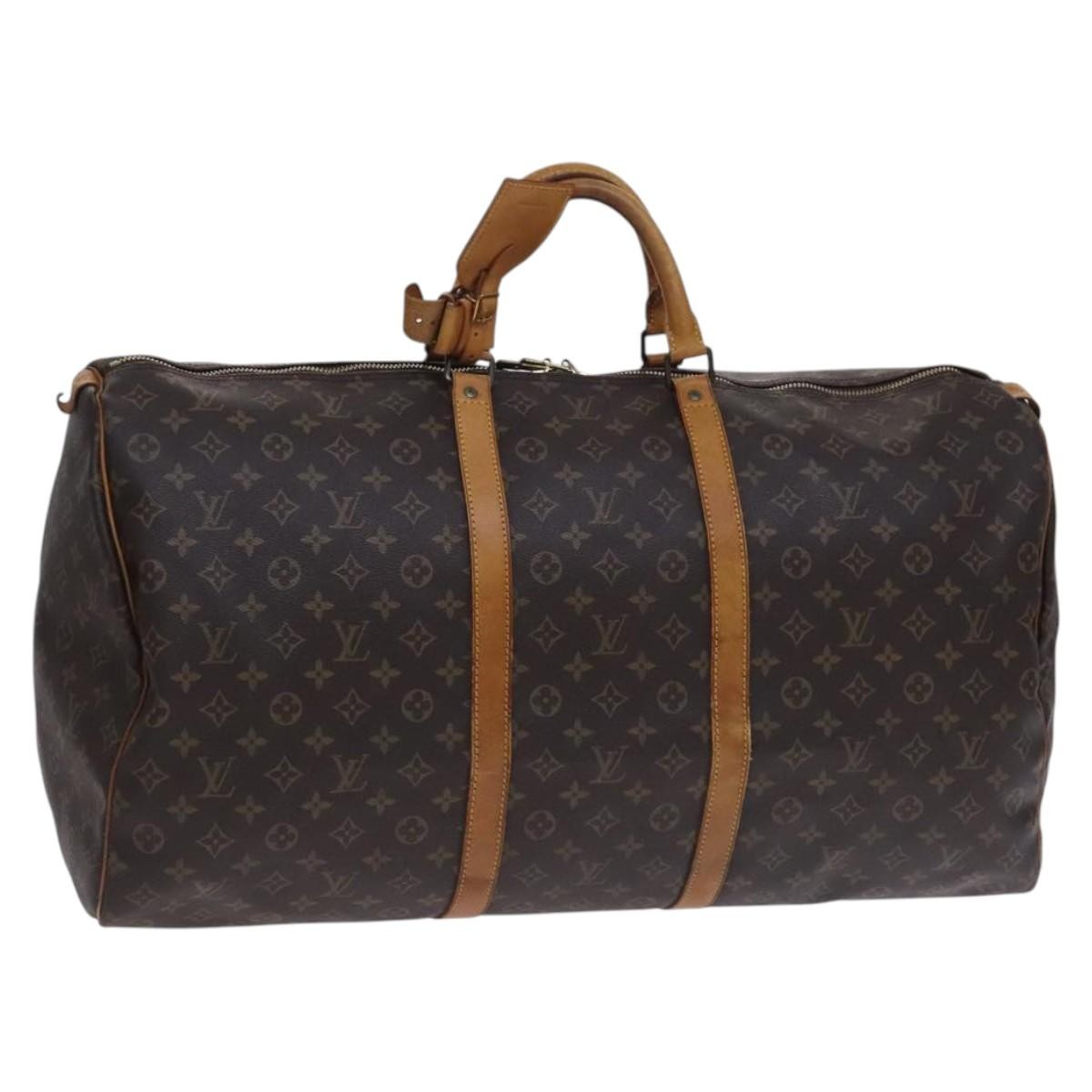 Louis Vuitton Keepall Monogram Canvas Brown Canvas Travel Bag Bag (Pre-Owned)