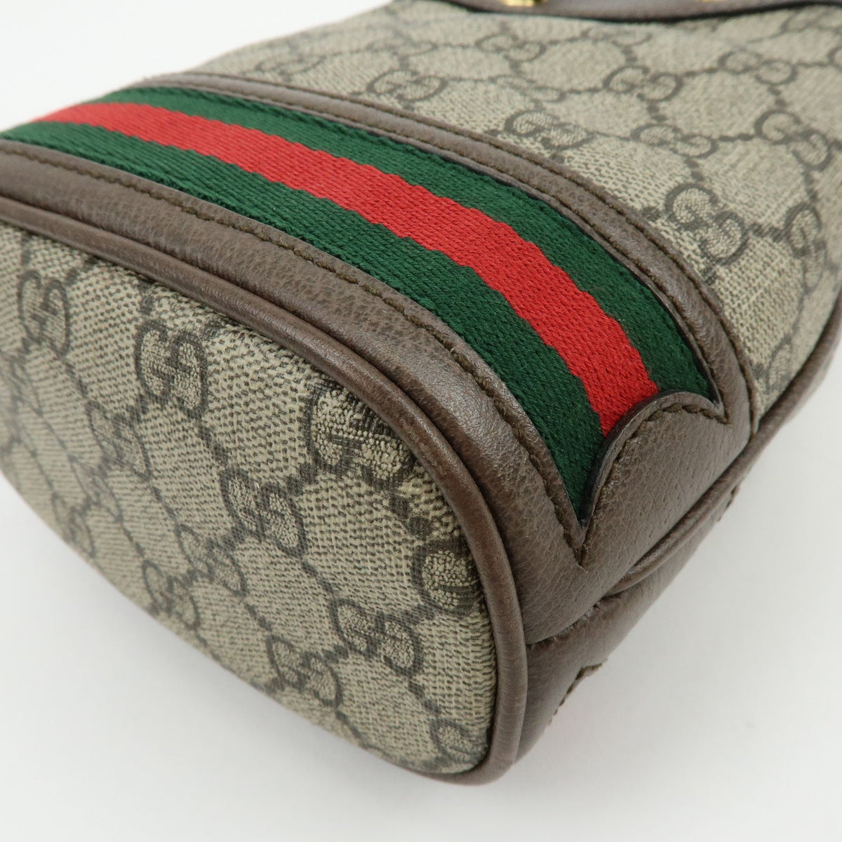 Gucci Ophidia Bucket Gg Coated Canvas Beige Canvas Handbag (Pre-Owned)