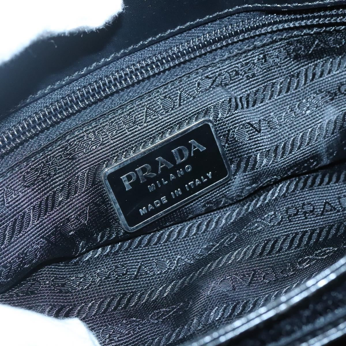 Prada City Sport Bucket Soft Calf Black Canvas Handbag (Pre-Owned)