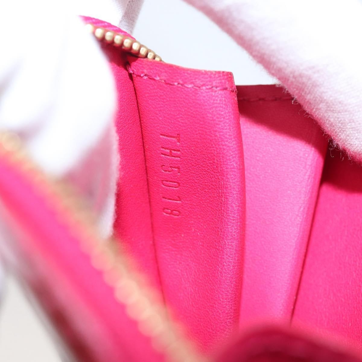 Louis Vuitton Heart Coin Purse Monogram Vernis Pink Patent_Leather Clutche & Pouche Bag (Pre-Owned)