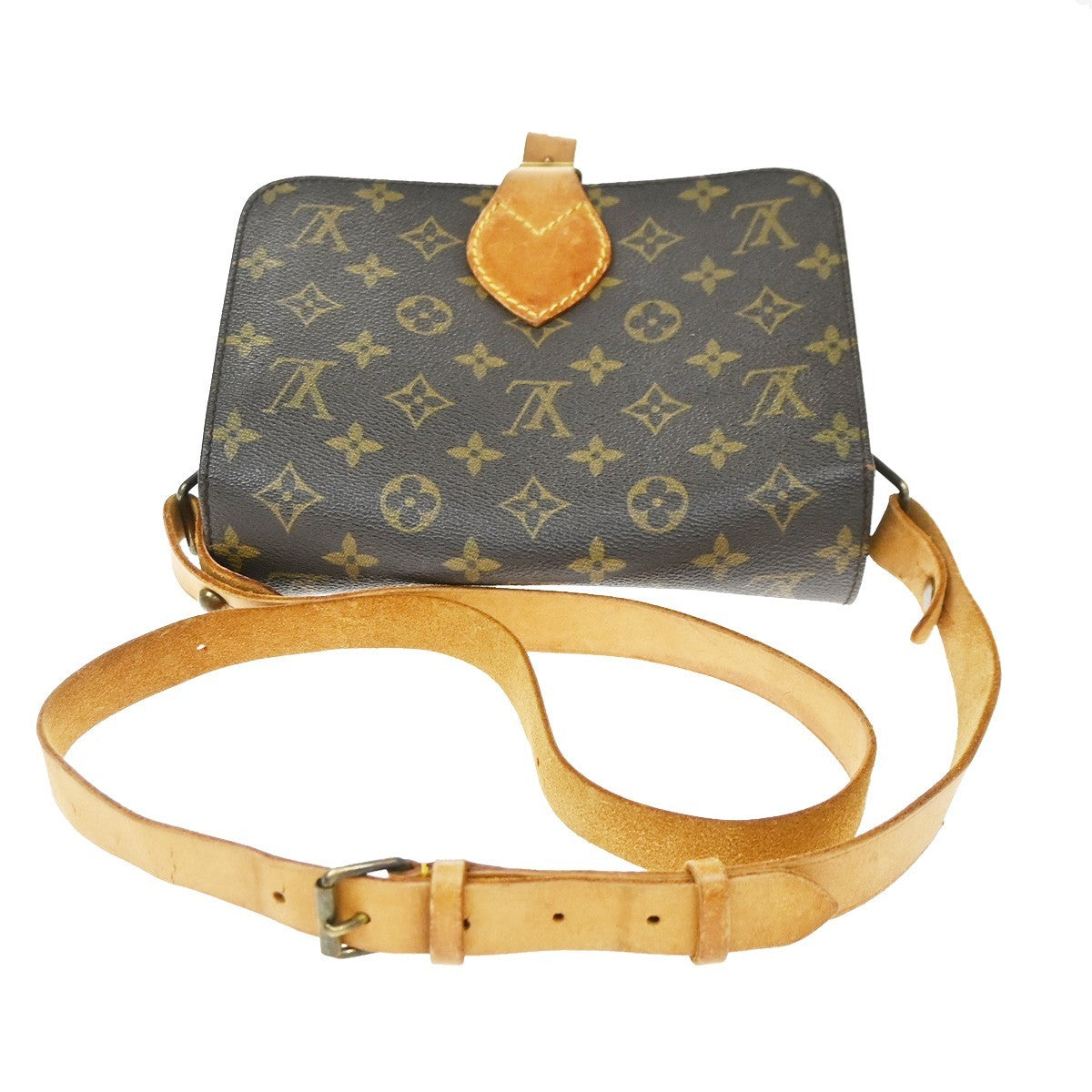 Louis Vuitton Cartouchiere Monogram Canvas Brown Canvas Shoulder Bag Bag (Pre-Owned)