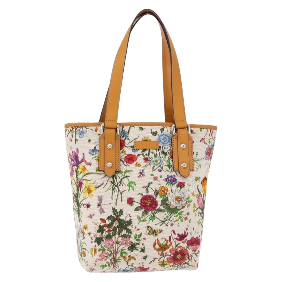 Gucci Craft Flora Canvas Multicolour Canvas Tote Bag Bag (Pre-Owned)