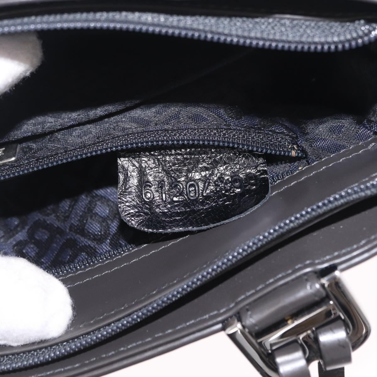 Bally Handbag Quilted Nylon Black Nylon Handbag (Pre-Owned)