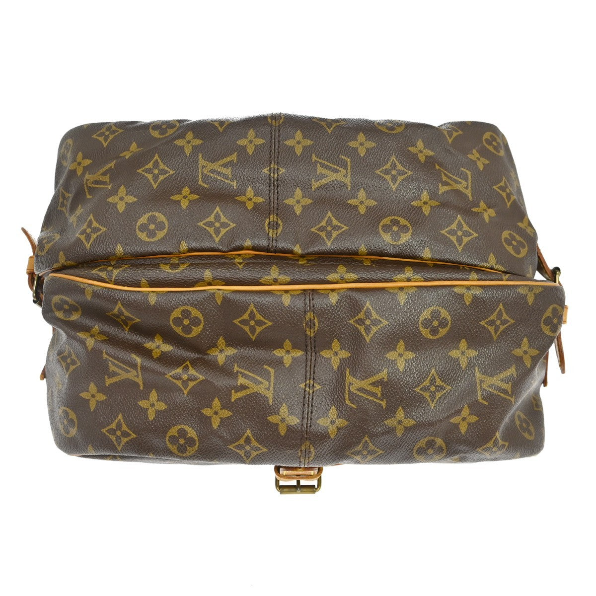 Louis Vuitton Saumur Monogram Canvas Brown Canvas Handbag (Pre-Owned)
