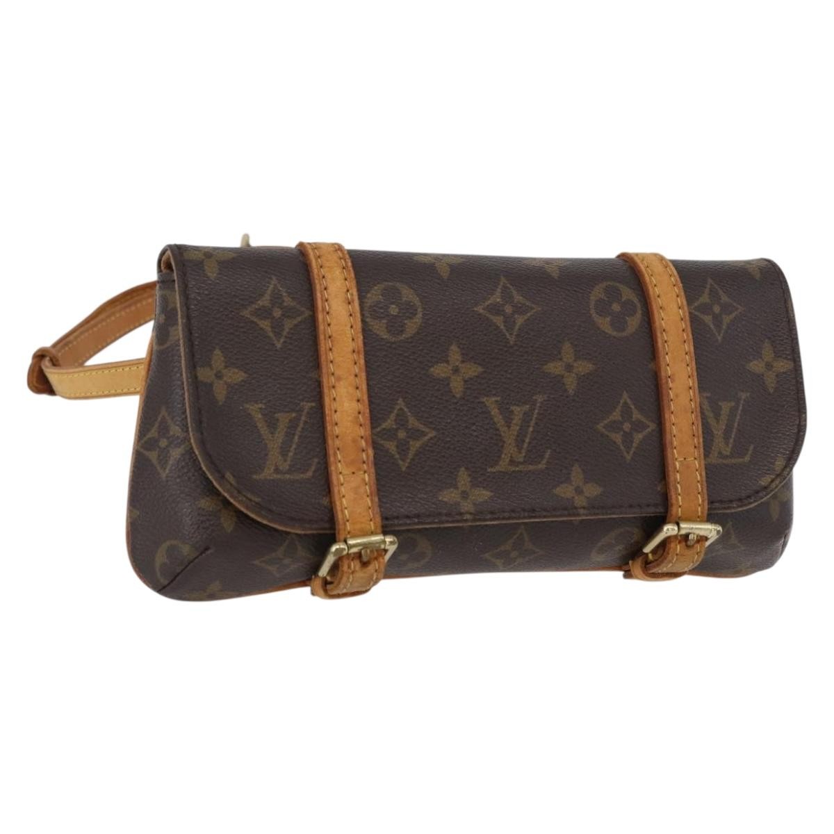 Louis Vuitton Marelle Waist Monogram Canvas Brown Canvas Handbag (Pre-Owned)