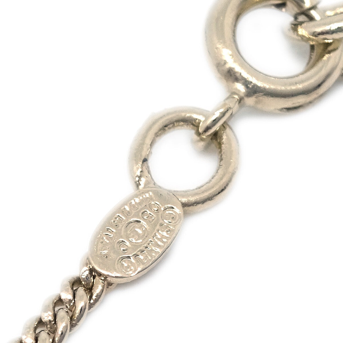 Chanel Vintage Rue Cambon Chain Charm Metal Gold Gold_Plated Bracelet Jewelry (Pre-Owned)