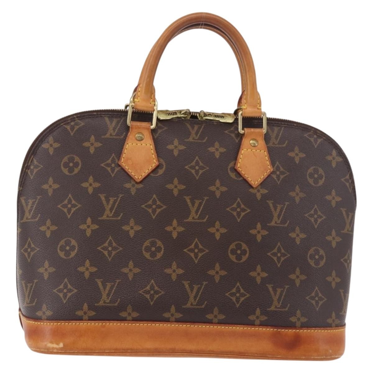 Louis Vuitton Vintage Alma Monogram Canvas Brown Canvas Handbag (Pre-Owned)