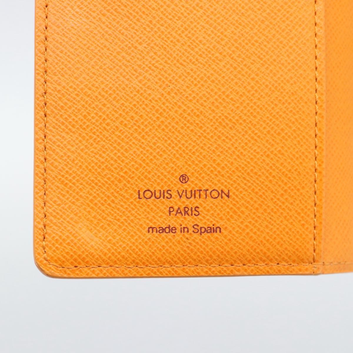 Louis Vuitton Agenda Cover Epi Orange Leather Clutche & Pouche Bag (Pre-Owned)