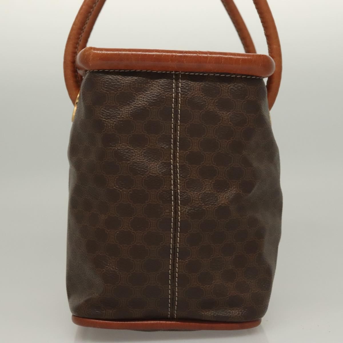 Celine Macadam Macadam With Leather Brown Canvas Handbag (Pre-Owned)