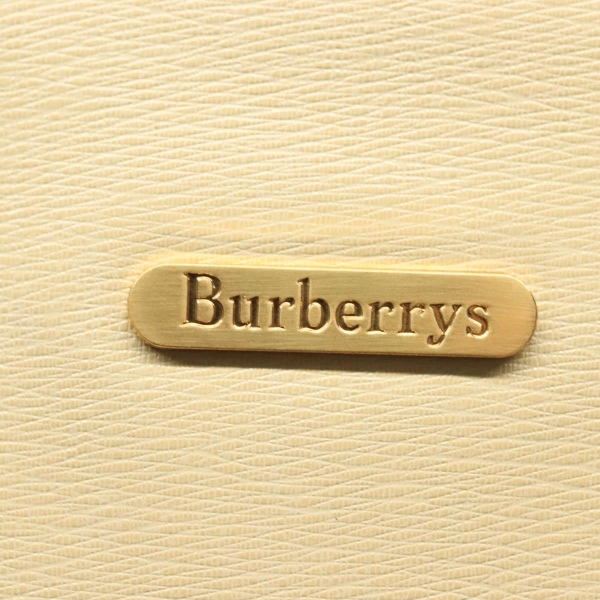 Burberry Shoulder Leather Beige Leather Shoulder Bag Bag (Pre-Owned)