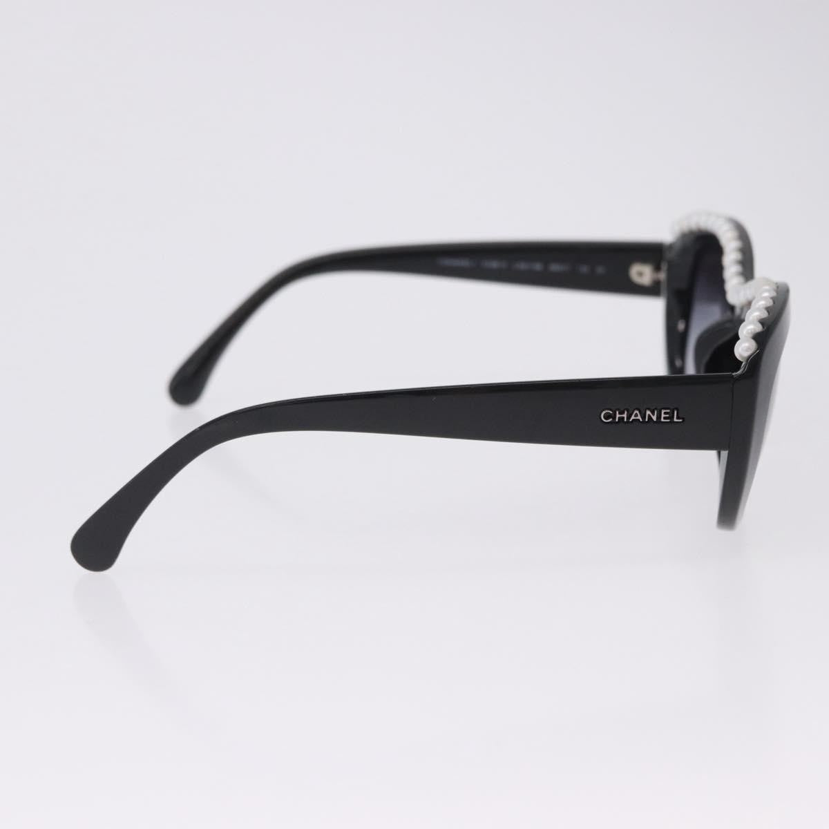 Chanel Cc Logo Matelasse Sunglasses Eye Wear Plastic Black Plastic Sunglasse Accessory (Pre-Owned)