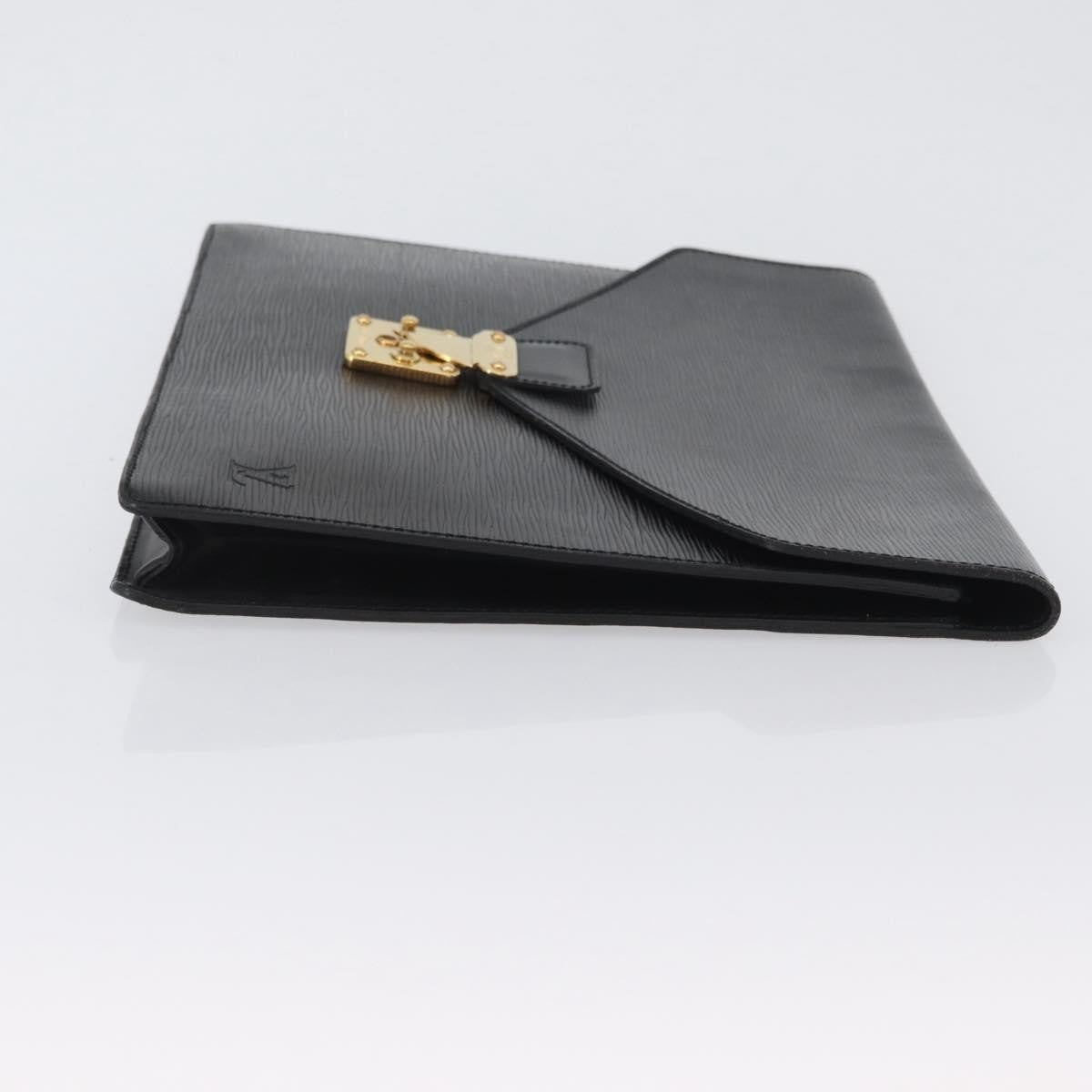 Louis Vuitton Porte-Documents Senateur Epi Leather Black Leather Briefcase Bag (Pre-Owned)
