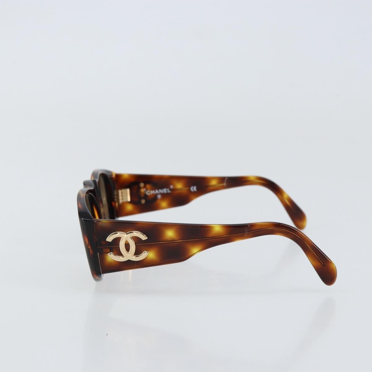 Chanel Chanel Logo Sunglasses Eye Wear Plastic Brown Plastic Sunglasse Accessory (Pre-Owned)