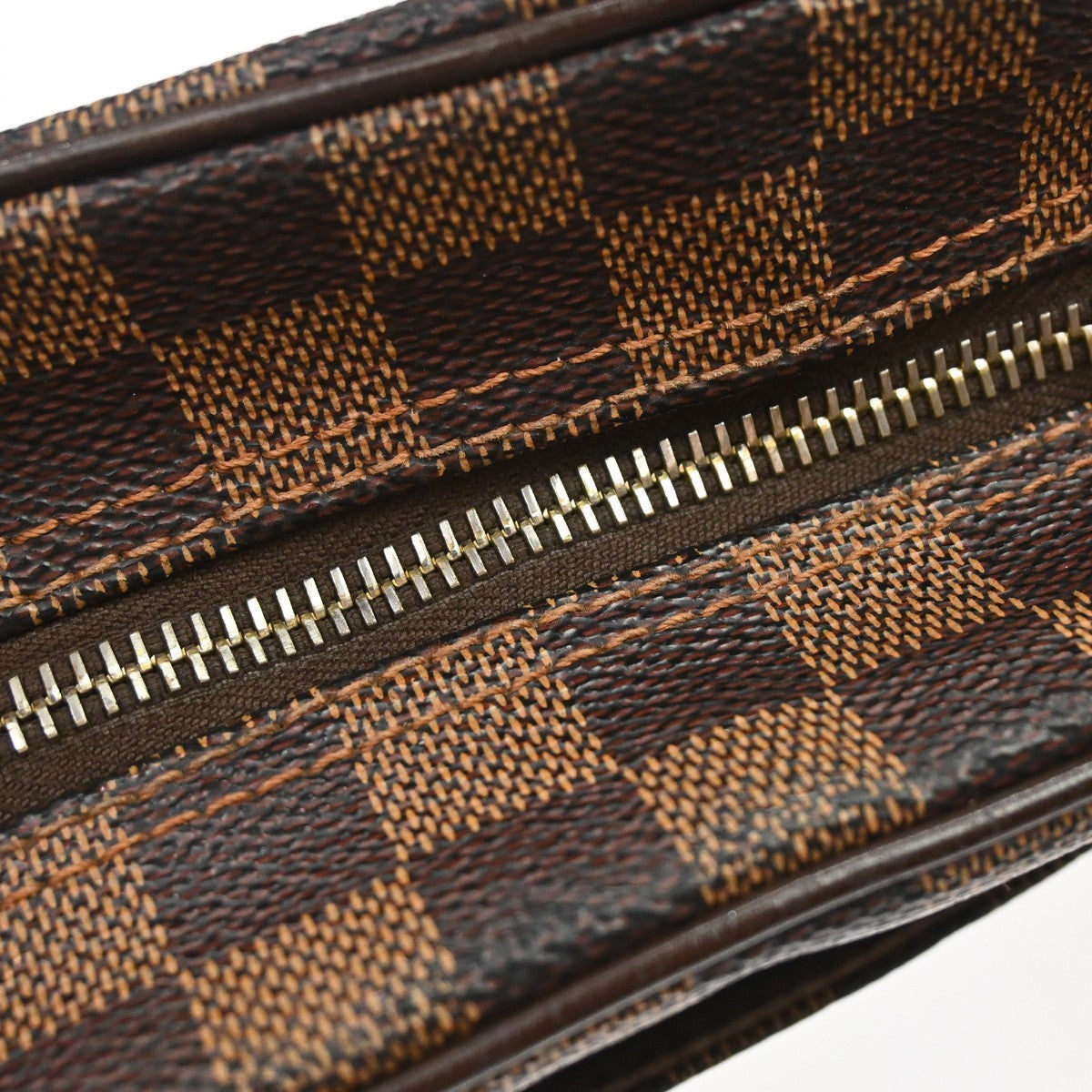 Louis Vuitton Olav Damier Ebene Brown Canvas Shoulder Bag Bag (Pre-Owned)