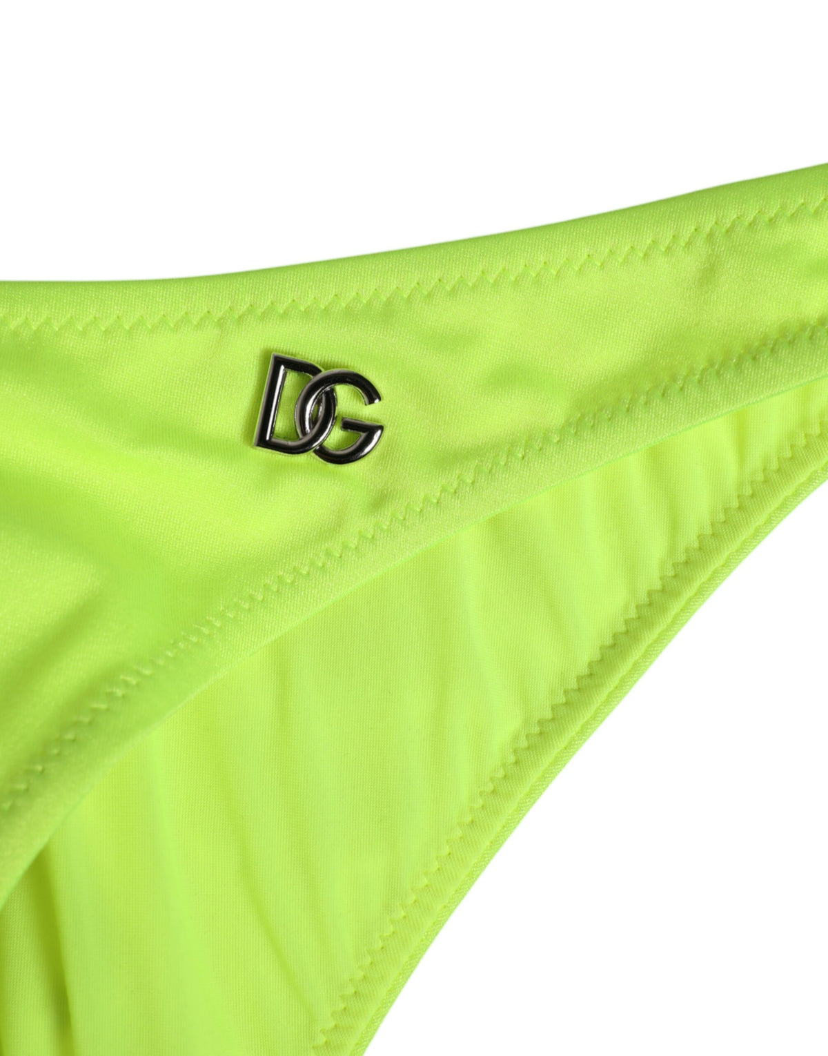 Dolce & Gabbana Neon Green DG Logo Swim Briefs Women Women's Underwear