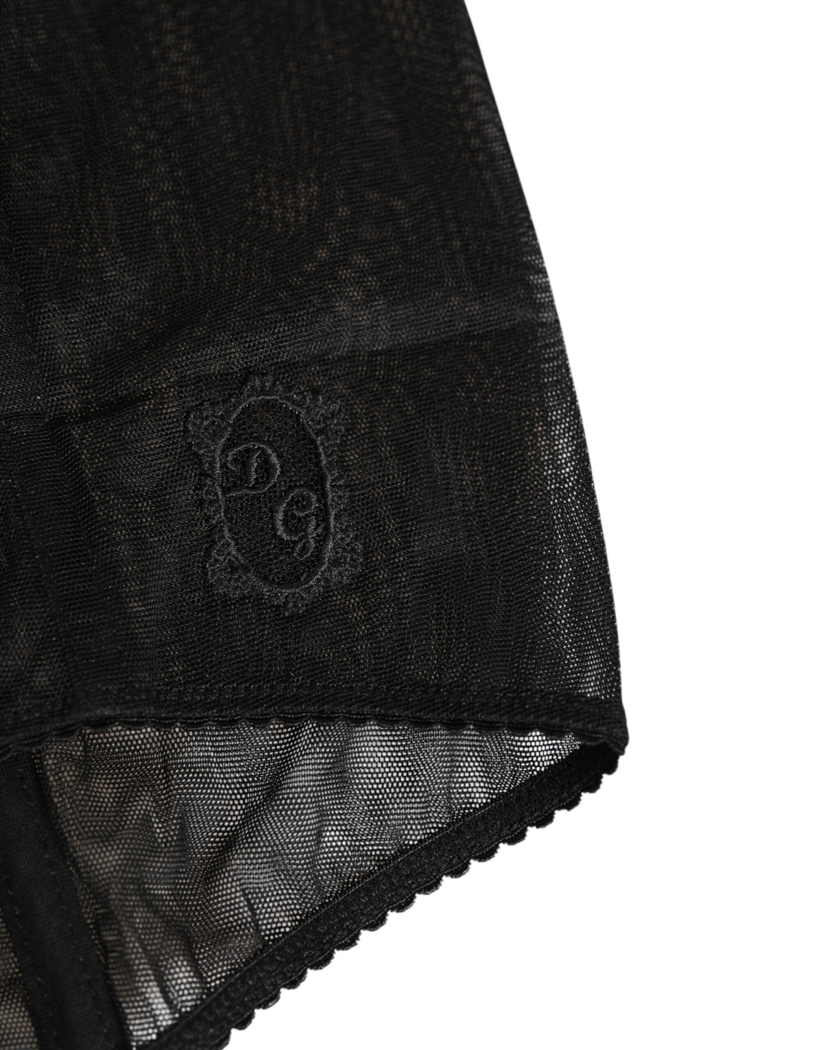Dolce & Gabbana Black High Waist Mesh Sheer Shapewear Women's Underwear