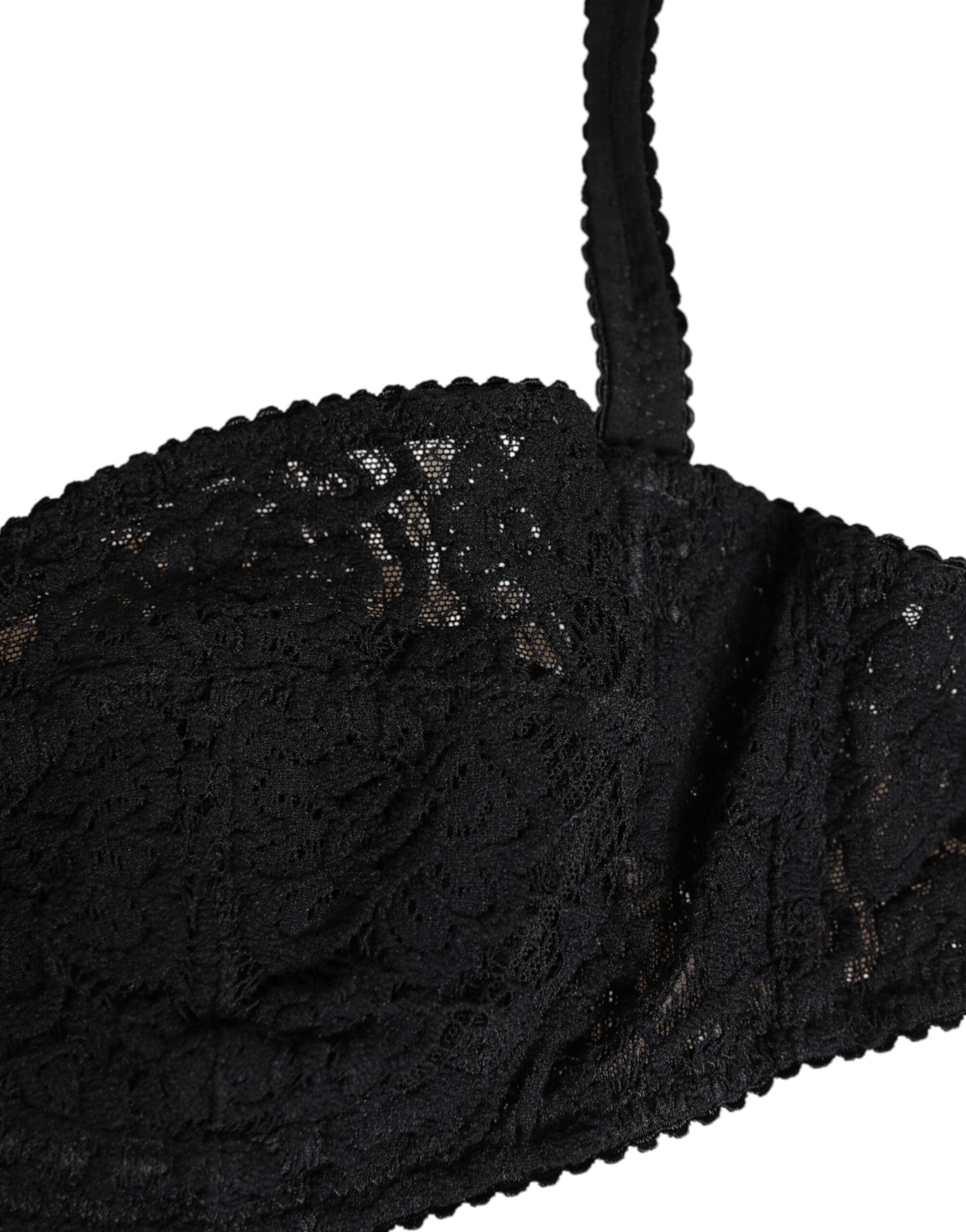 Dolce & Gabbana Black Lace Underwire Bra Lingerie Women's Underwear